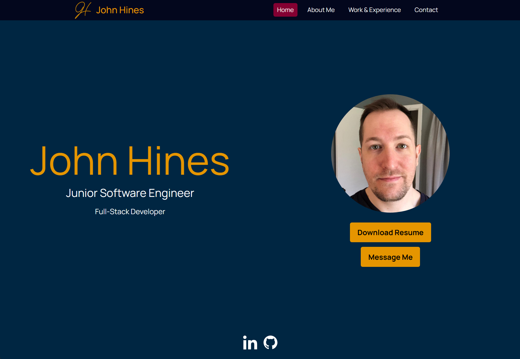 portfolio website homepage thumbnail
